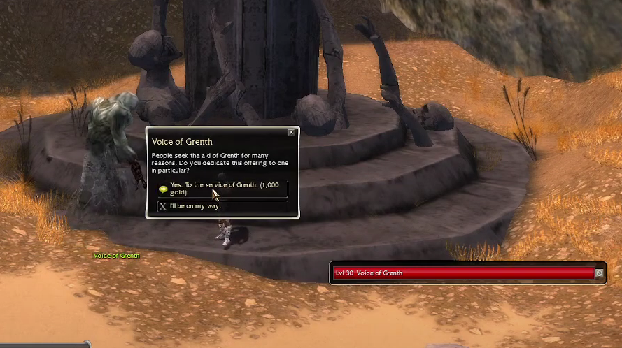 This image shows the ways Going to Underworld in Guild Wars