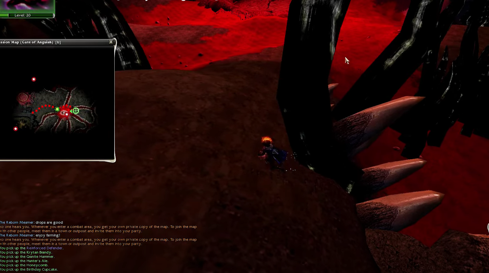 This image shows repeating third glitch location