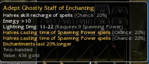 Adept Ghostly Staff of Enchanting