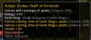 Adept Zodiac Staff of Fortitude