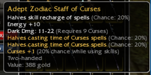Adept Zodiac Staff of Curses