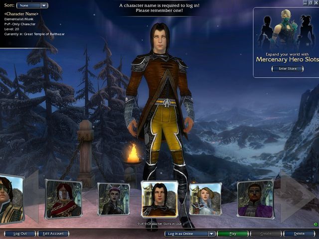 Guild Wars 1 Character Creation